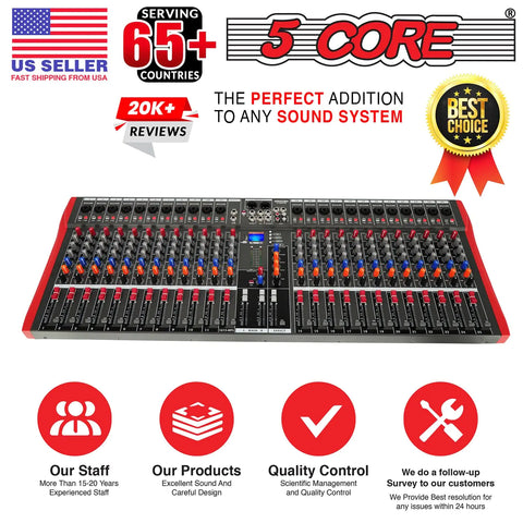 5Core ProMix 24-Channel Bluetooth Mixer